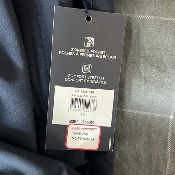 Chaps Men's Navy Blue Casual Shorts - Picture 6 of 6